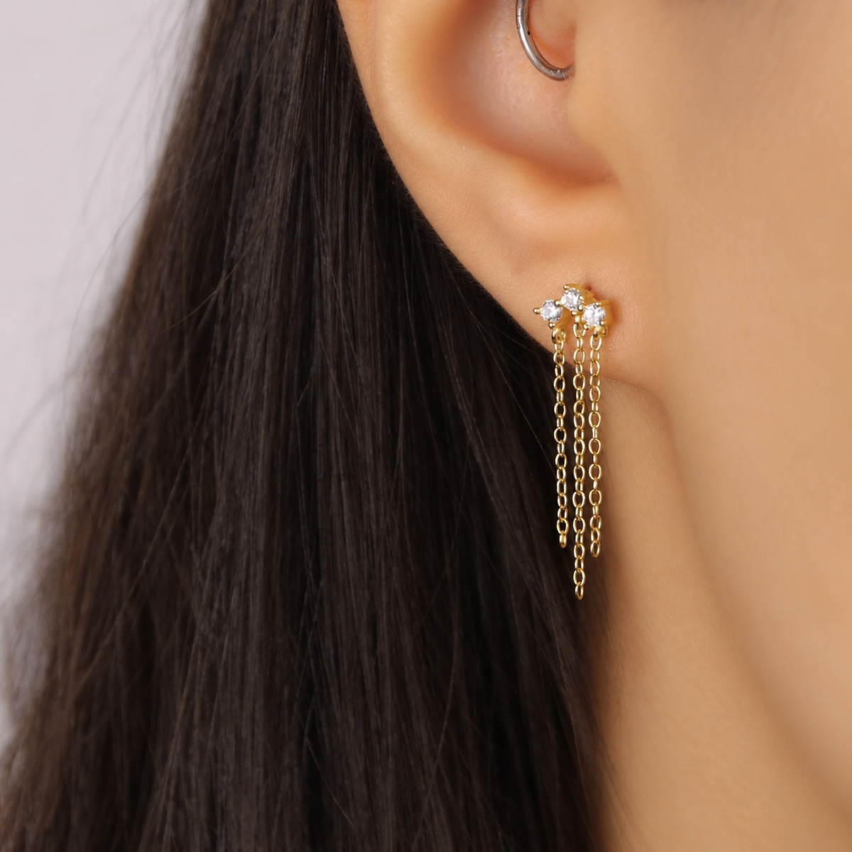 Mini Trio Tassel Studs