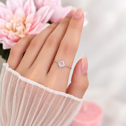 Pink Dot Chain Ring