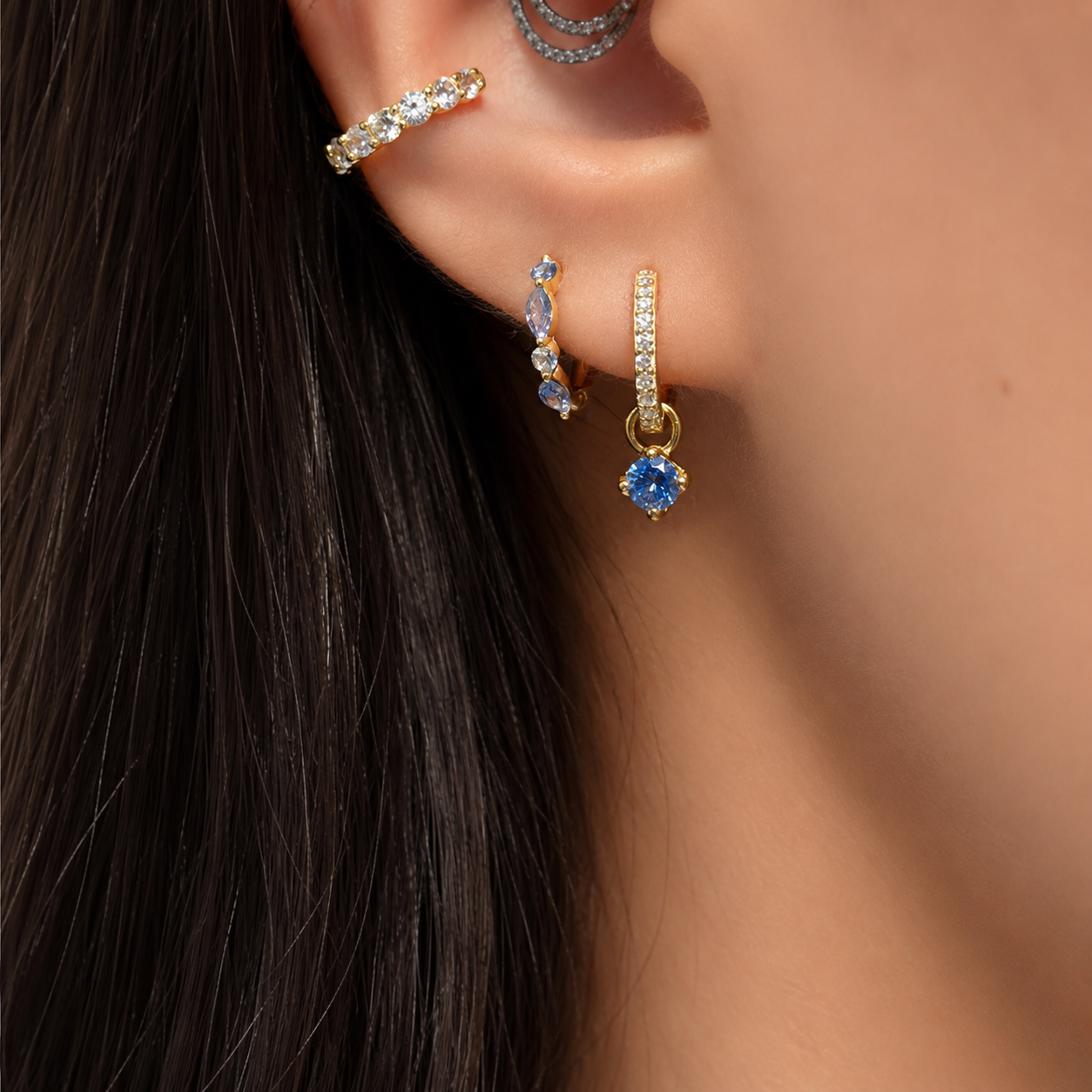 Round Dangle Hoops
