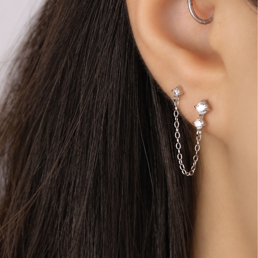 Linked Crystal Studs
