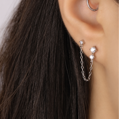 Linked Crystal Studs