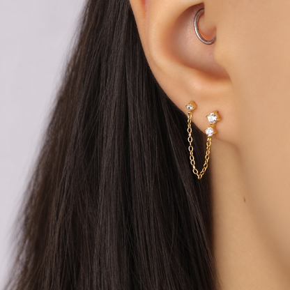 Linked Crystal Studs