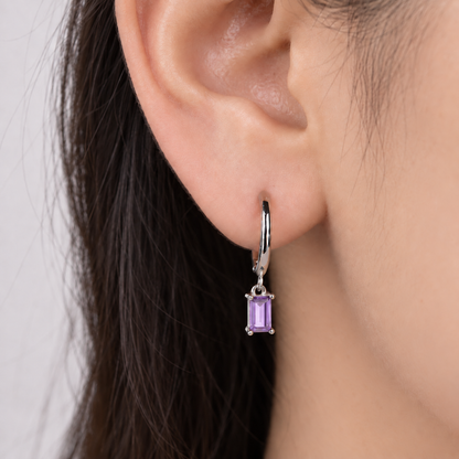Dangly Baguette Hoops