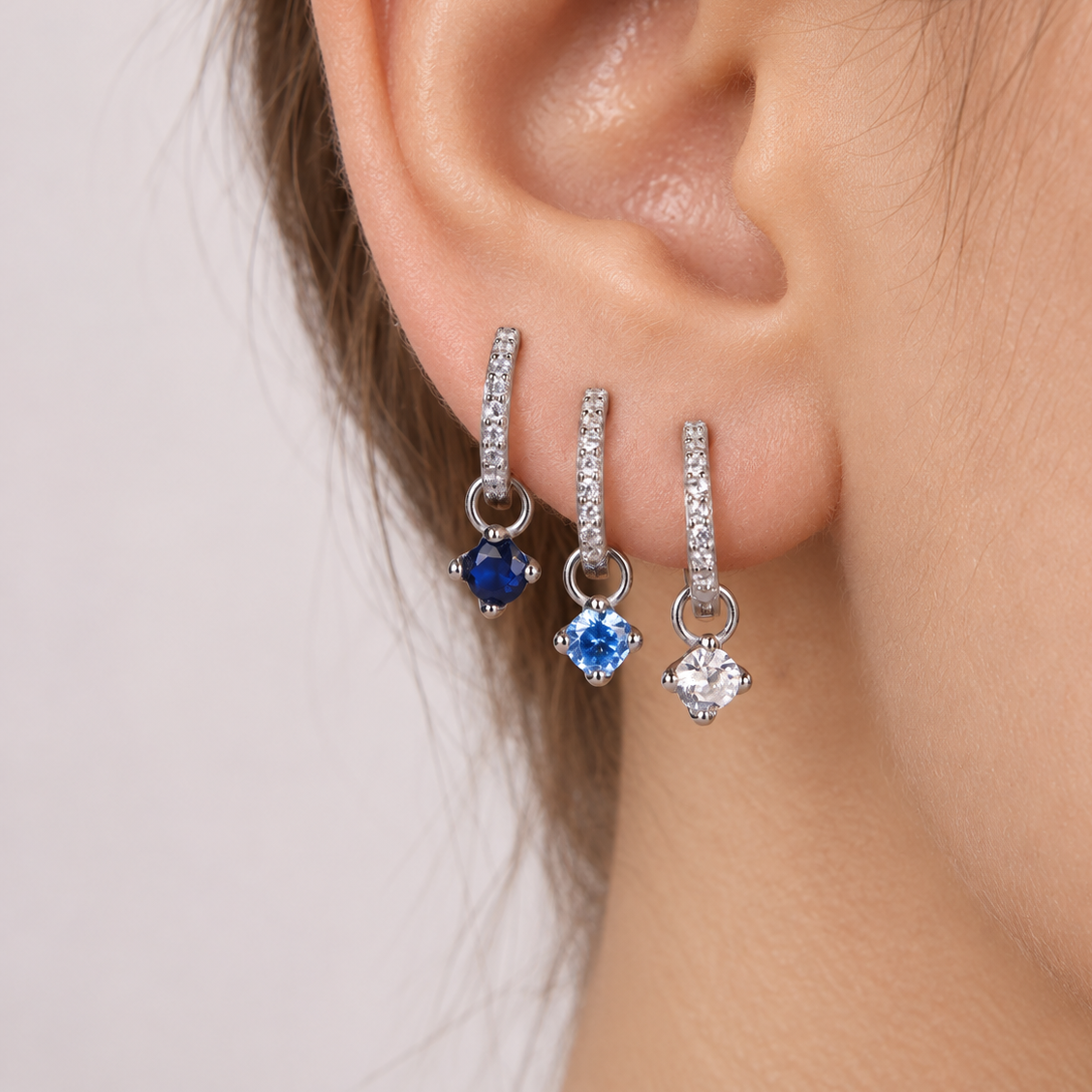 Round Dangle Hoops
