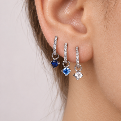 Round Dangle Hoops
