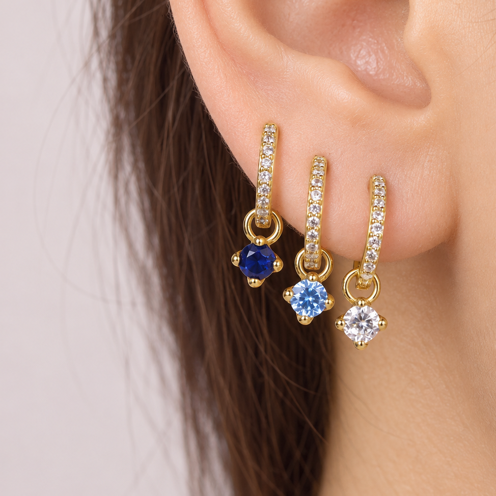 Round Dangle Hoops