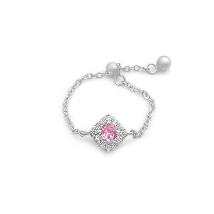 Pink Dot Chain Ring