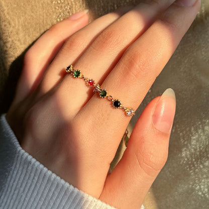 Multi-Stone Chain Ring