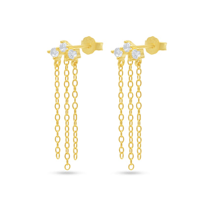 Mini Trio Tassel Studs