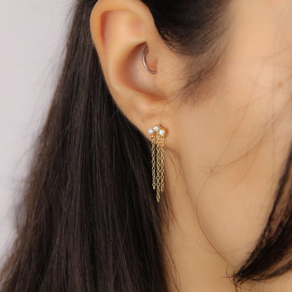 Mini Trio Tassel Studs