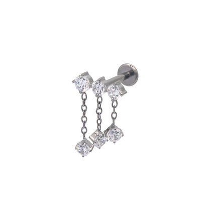 Triple Dangle Stud